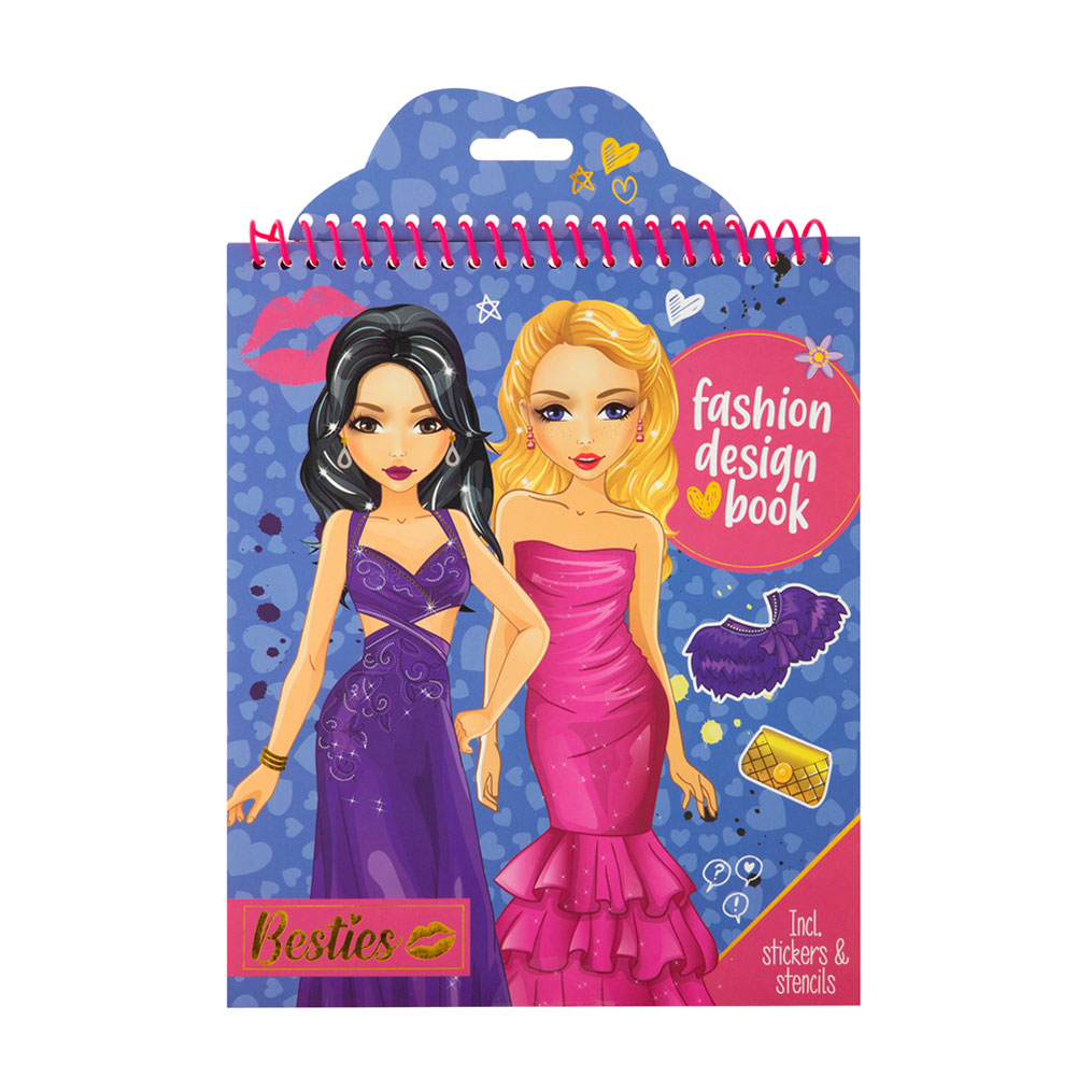 Книга модельєра Besties синя, 24*20 см, 20 аркушів, від 6 років (961004)
